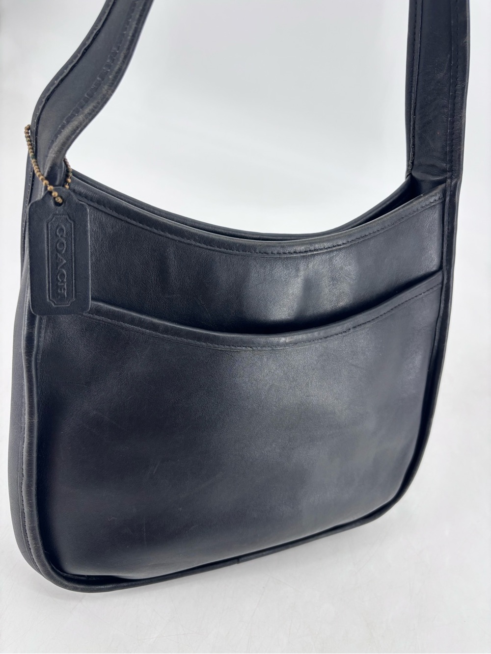Coach Ergo 9047 Vintage 90s Leather Made In Mexico Compartment Hobo Bucket Bag - Picture 2 of 16